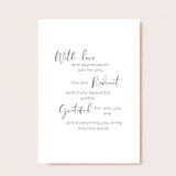 A Note of Appreciation - Greeting card
