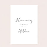 Homecoming - Wenskaart