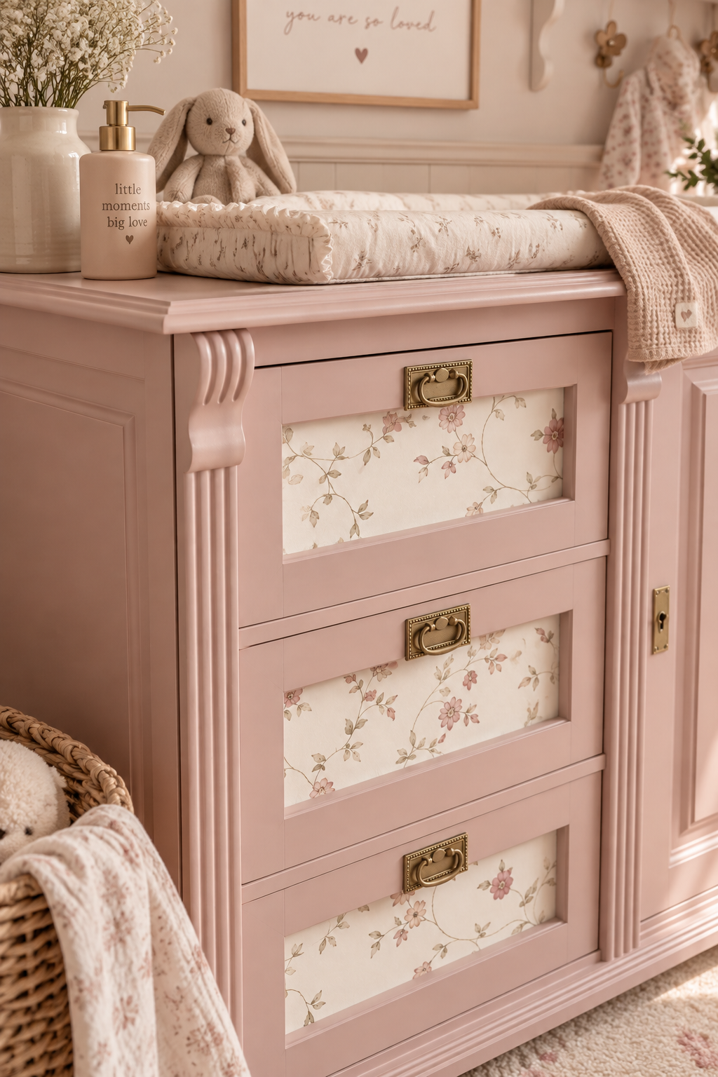 Brocante restyling commode  dresser nursery kinderkamer 