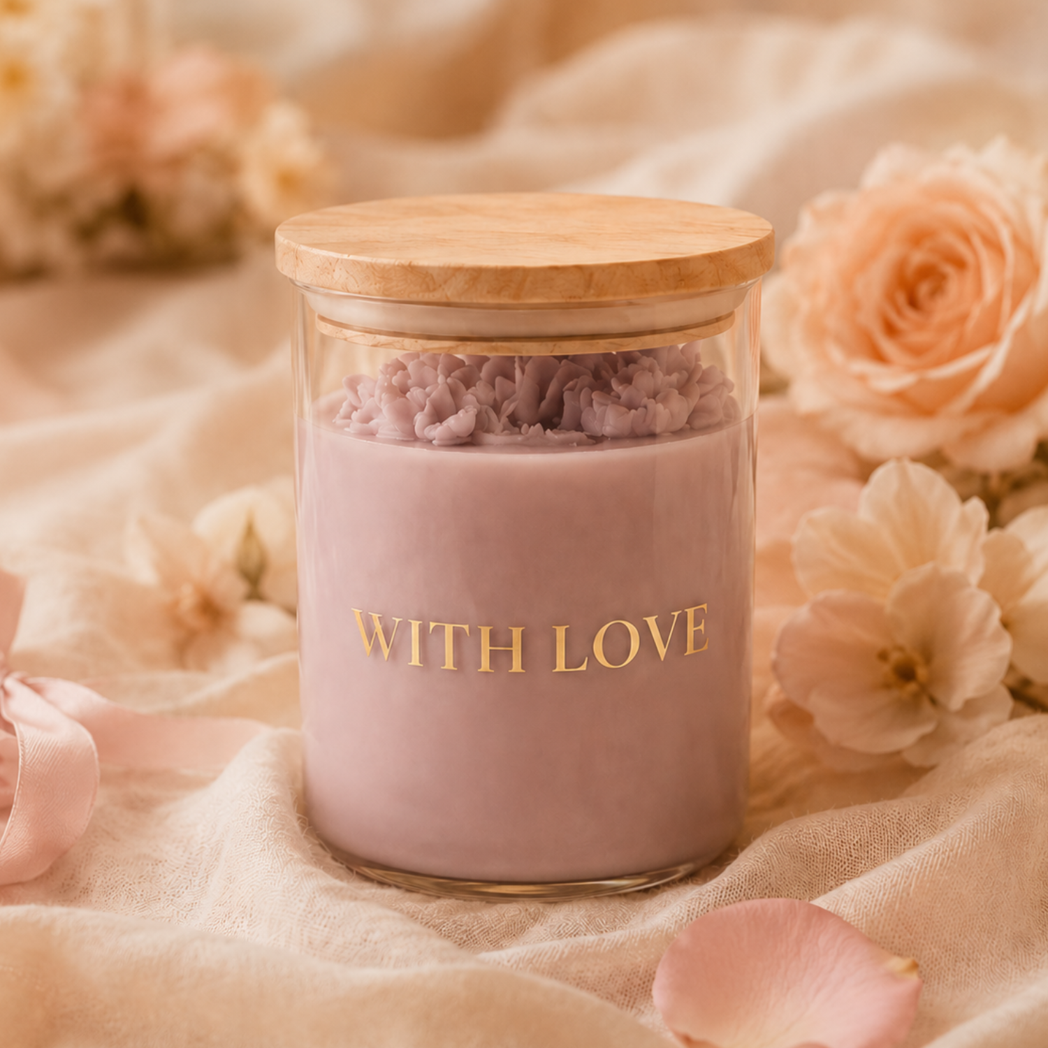 With love candle